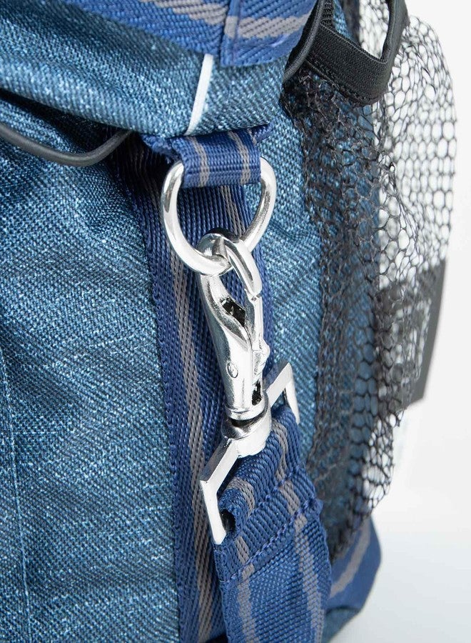 Jeffers Poplar Head Grooming Bag - Horse Grooming Organizer Tote with Pockets for Brushes, Tools, Clippers, Shampoo, Detangler - Stable Barn Kit Carrier for Horses, Pets, Livestock, Blue Jean Baby - Image 3